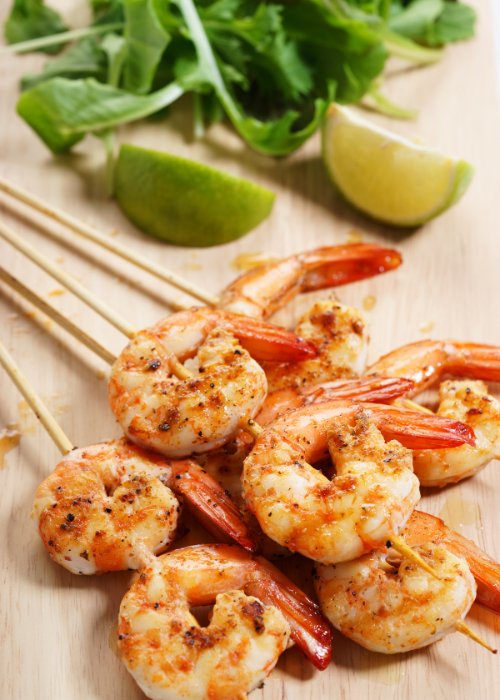 Tequila-Lime Shrimp Skewers