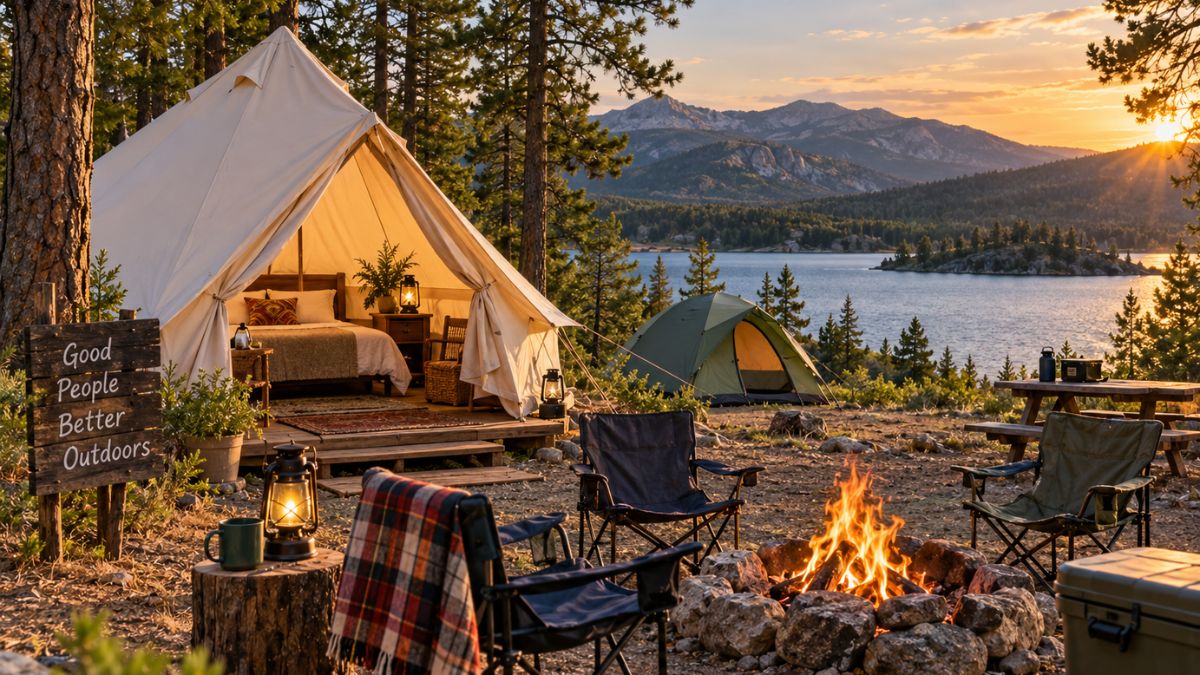 Golden Hour Glamping Retreat